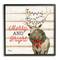 Stupell Industries Merry & Bright Deer Framed Giclee Art